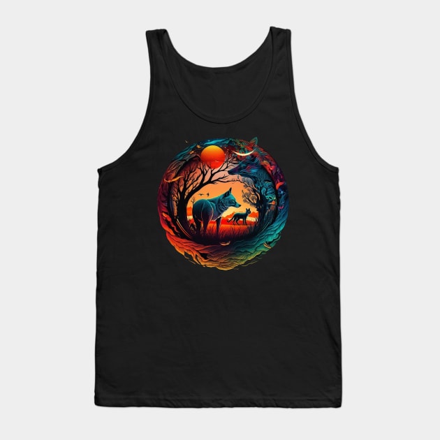 trippy wolf Tank Top by thisiskreativ